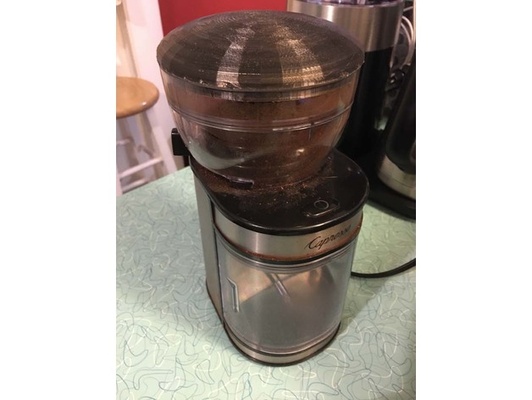 capresso coffee grinder model 595 lid by josephallison 3d print model - Mito3D