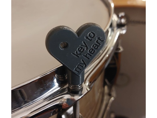 tambor chave to my coração by voidseg bateria música percussão ferramenta 3d print model - Mito3D