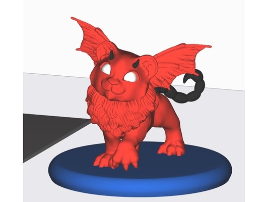 baby manticore simple base coloured palette 2 3 by enhaxed 3d print model - Mito3D