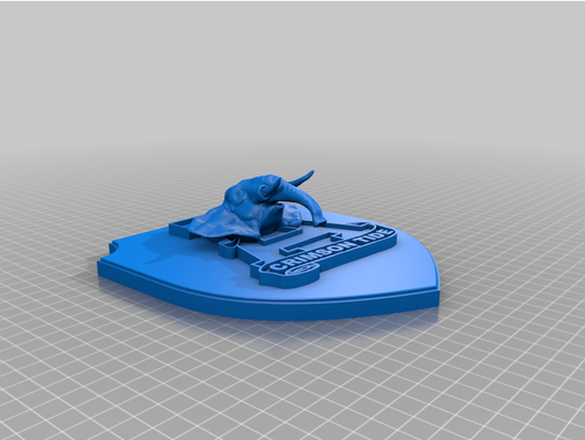 purpur tide plakette by haar alabama 3d print model - Mito3D