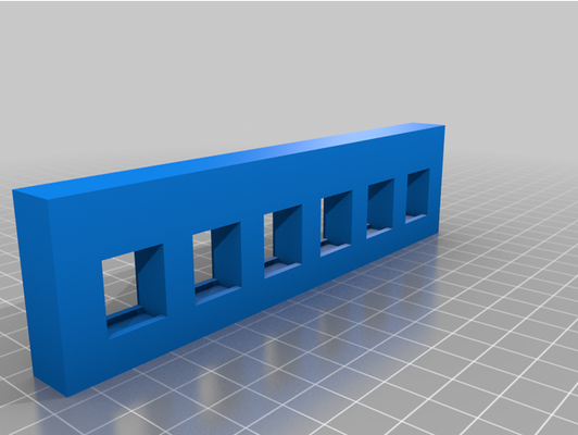 rj45 punch 6 port by omarsitto13 punchdown keystone adapter 3d print model - Mito3D