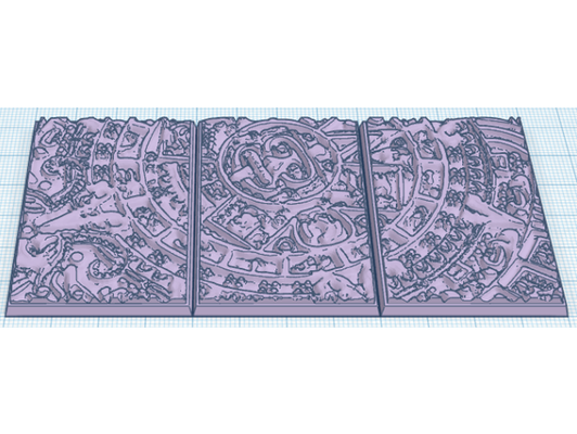 aztec 40x60mm rectangular bases by mentos90 lizardmen seraphon warhammer fantasy 3d print model - Mito3D