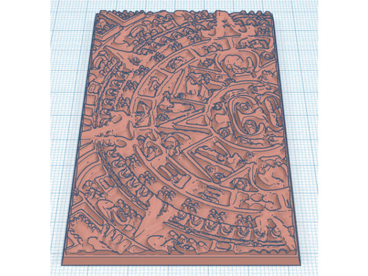 aztec 60x100mm rectangular base by mentos90 lizardmen seraphon warhammer fantasy 3d print model - Mito3D