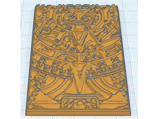 aztec 50x75mm rectangular base by mentos90 lizardmen seraphon warhammer fantasy 3d print model - Mito3D