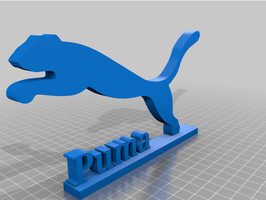 puma logo by wouterduplooy 3d print model - Mito3D