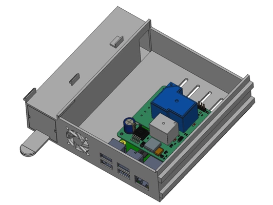 aio ahududu pi binmek ender 3 v2 by mnorgate ender3v2 klipper ahtapot izi durum kılıf 3d print model - Mito3D