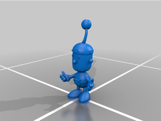 minuscolo robot by r1n6man cartone animato carattere 3d print model - Mito3D