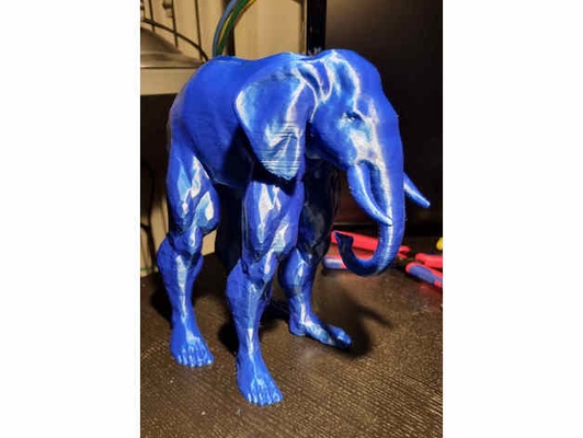 elefante homem by johnbenzo amaldiçoado muscular 3d print model - Mito3D