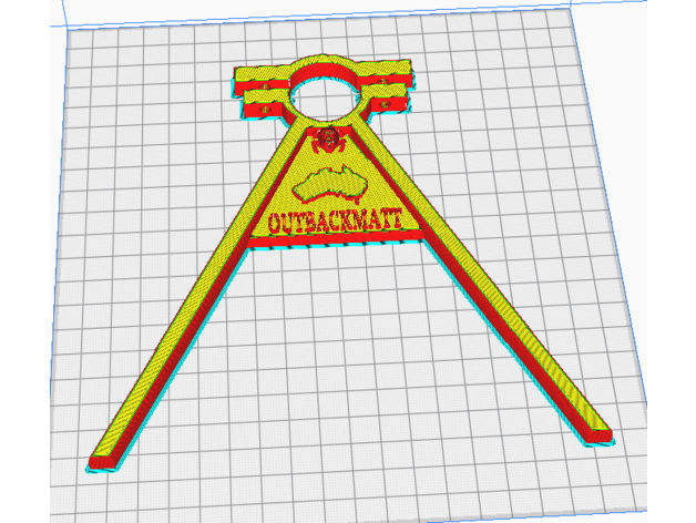 outbackmatts metal detector stand thin light strong by outbackmatt minelab 3D print model - Mito3D