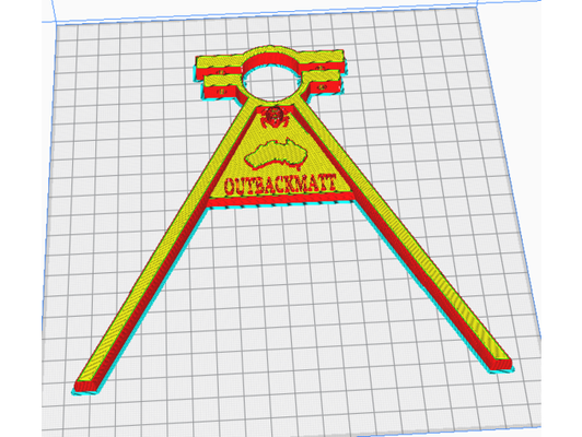 outbackmatts metal detector stand thin light strong by outbackmatt minelab 3d print model - Mito3D