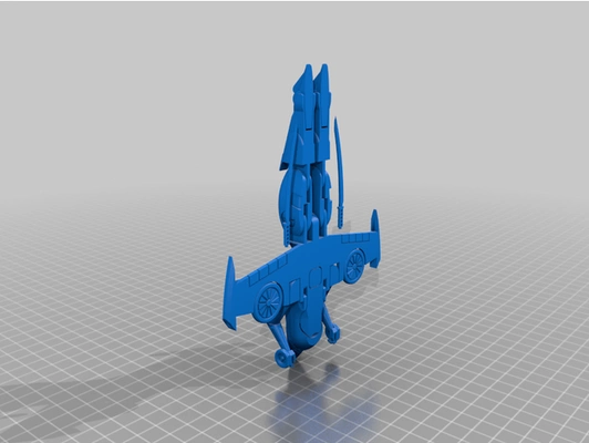 windklinge transformierbar single drucken no unterstützung material by dabombdiggity autobot jet roboter transformator vtol 3d print model - Mito3D