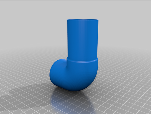 vacuum adapter 90 by opa peter tool 3d print model - Mito3D