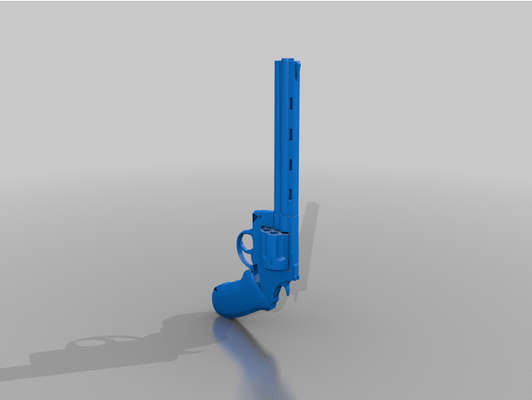 dan western 8 inch revolver sliced file is 1 scale by kugo1902 3d print model - Mito3D