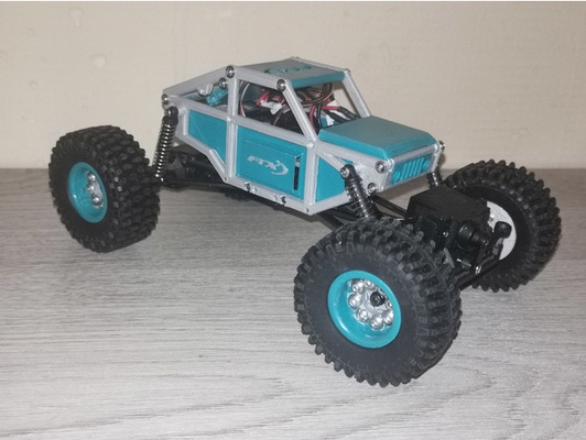 e1 telaio ftx outback mini v1 in forma uruav 1 24 passatempo cr v2 by morfeo vip 124 cr24 crawler micro rc roccia 3d print model - Mito3D