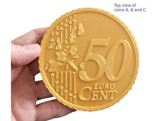 coin coaster euro 50 cent by dreamtime24 3d print model - Mito3D