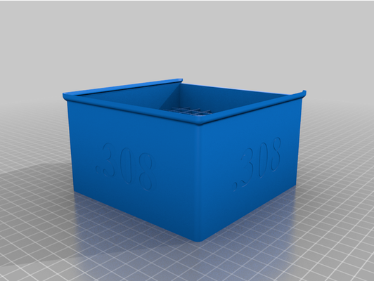 stapelbar 308 winchester munition box 100 runden by mathemessias sieg container kugeln gewehr waffe 3d print model - Mito3D