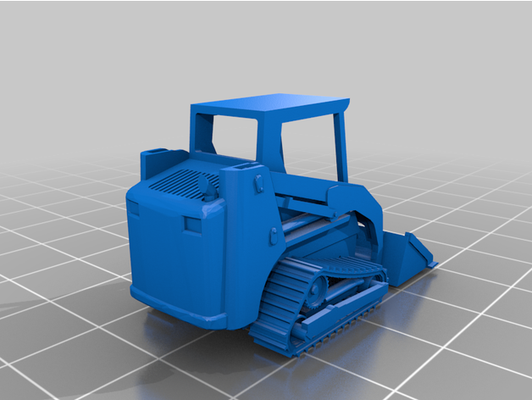 traccia slittata sterzare by craneman01 bobcat scala skidsteer 3d print model - Mito3D