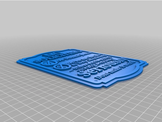 no soliciting sign tri-tone ready by rucknight funny 3d print model - Mito3D