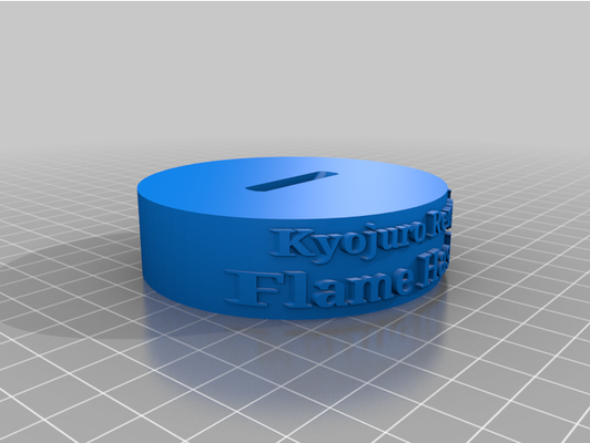 kyojuro rengoku's sword guard stand by cero 013 demon slayer hand handguard kyojurorengoku rengoku 3d print model - Mito3D