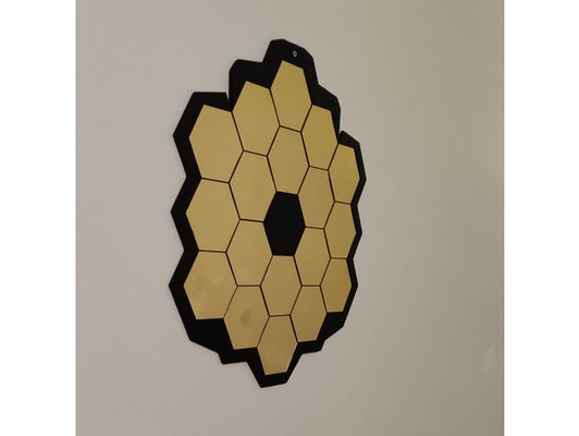 jwst realistic wall art hole hanging by 2ny astronomy james webb nasa physics space telescope 3d print model - Mito3D