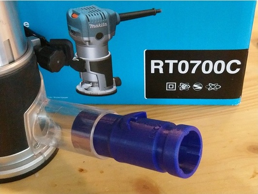 makita yönlendirici rt0700c 32mm dış çap to dyson adaptör by n3ko 3d print model - Mito3D