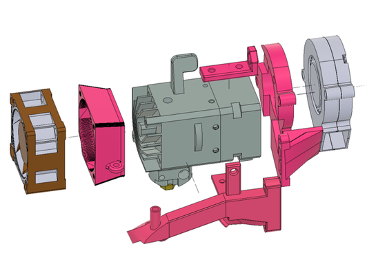 biqu h2 v2 modüler soğutma kanal by aodxl 3d print model - Mito3D