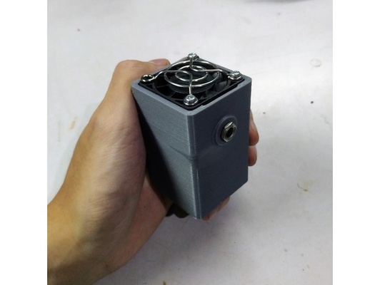 12v dc ionizador ozono generador caso funda ventilador by luq1308 3d print model - Mito3D