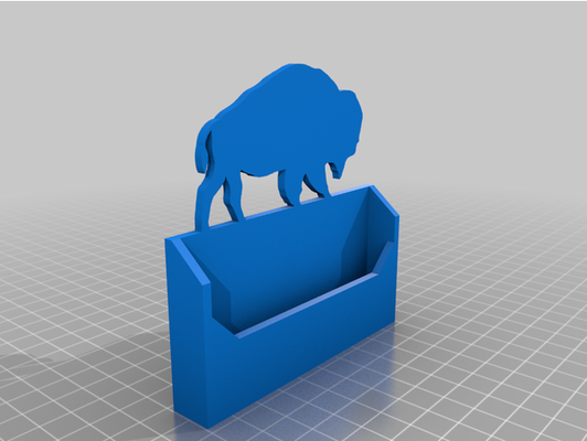 buffle entreprise carte titulaire soutien by scarverjr 3d print model - Mito3D