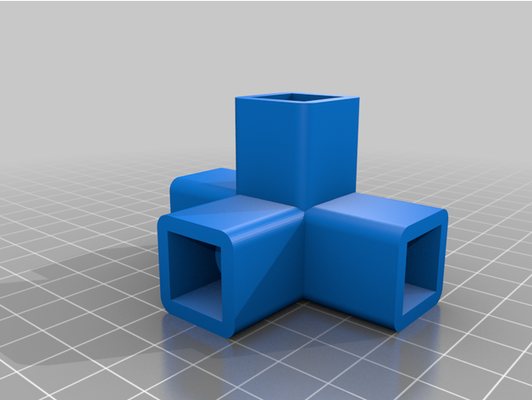 quadratrohr verbinder quadrat tube verbinder by blackfoot666 rohr schlauch 3d print model - Mito3D