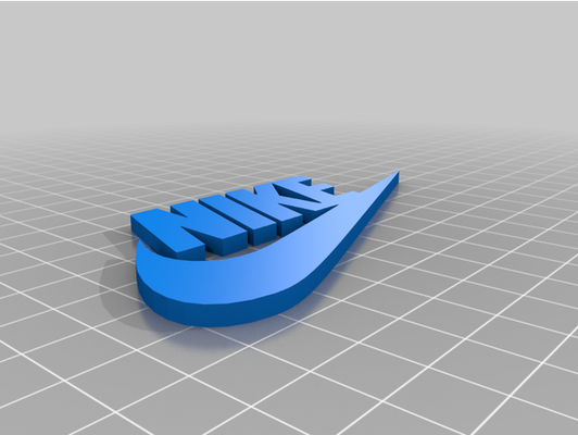 nike logo by loghi 3d print model - Mito3D