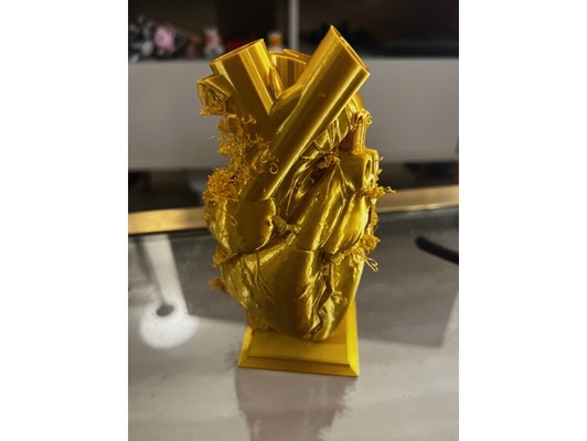 herz vase einfach stand by smitti9 blume 3d print model - Mito3D