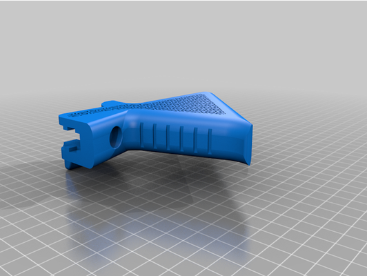 ca compliant ar grip v2 by greenleafskippyguy ambidextrous ar15 california pistol 3d print model - Mito3D