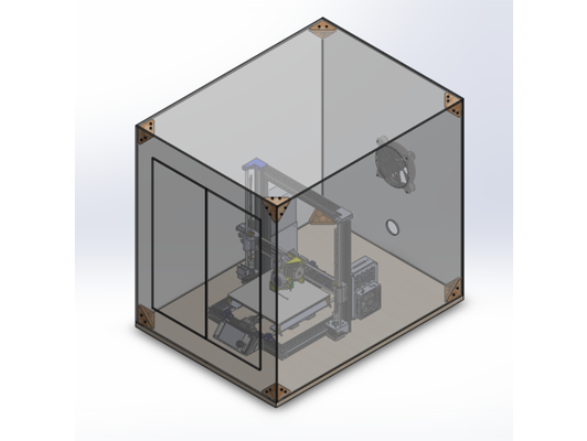 recinto 3d impressora by gogi3d caso bainha 3d print model - Mito3D