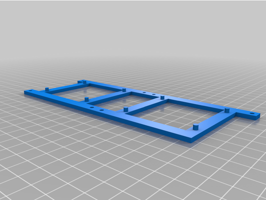 mks gen v1 4 mosfet rahmen by x3x3x dual v14 halter unterstützung montieren 3d print model - Mito3D