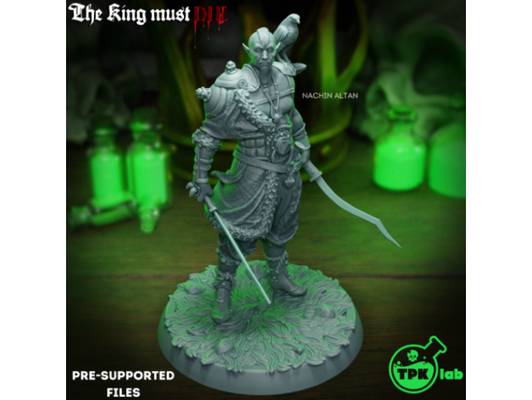 nachin altan by tpklab barbarian dragon dragons dungeon dungeons elf fighter patreon rpg tiles tabletop ttrpg warrior 3d print model - Mito3D