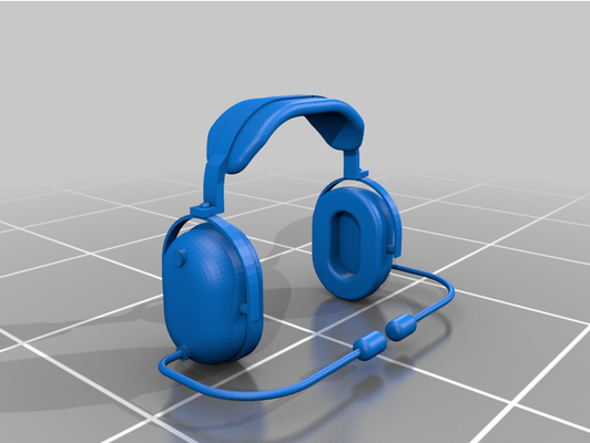 david clark luftfahrt headset dual boom by robdoc 3d print model - Mito3D