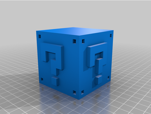 mario frage kennzeichen block by abonnieren bros super spielzeug spielzeuge 3d print model - Mito3D