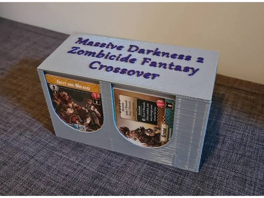 massif obscurité 2 zombicide fantaisie croisement boîte by mabluz jeu plateau inserts organisateur kickstarter manches carte 3d print model - Mito3D