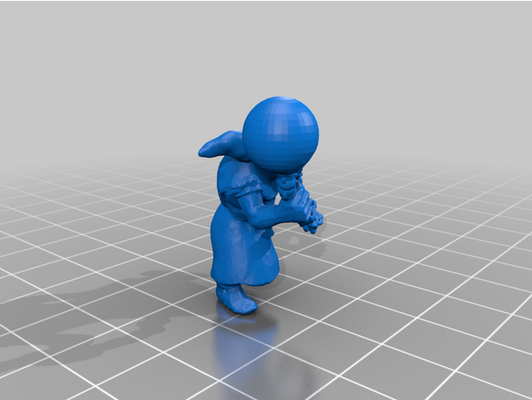 lutin fanatique renforcé by solutions personnalisées 3d print model - Mito3D