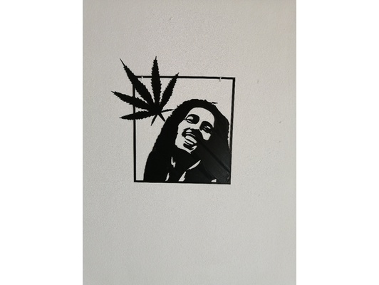 bob marley wall art by hrmfrik 3d print model - Mito3D