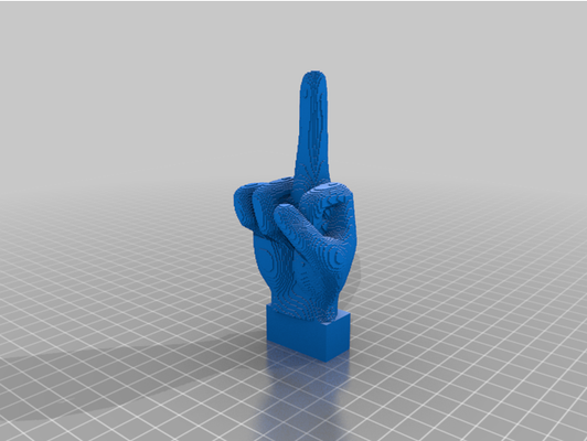 3d schrägstrich vereinfacht stützenlos mitte finger base by blackviper21 3d print model - Mito3D