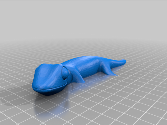 gluant gecko aimant by dojohnso bleu résine 3d print model - Mito3D