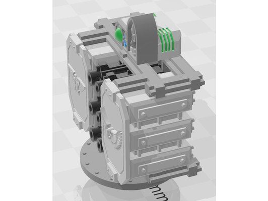 hurricane bolter frame aegis turret or tarantula base - wh40k by vontragg astra militarum imperial guard scenery tabletop warhammer40k warhammer 40000 40k 3d print model - Mito3D