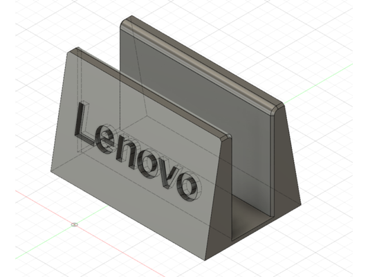 computador portátil ficar pé lenovo direito porta caderno vertical by tio oscar suporte laptop thinkpad 3d print model - Mito3D