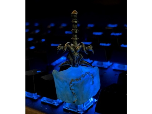 lichking tecla by genorave frostmourne keycaps lich rei nômade self made warcraft worldofwarcraft mundo of uau 3d print model - Mito3D