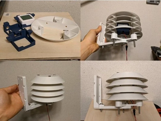 stevenson bildschirm switchbot clever hygrometer thermometer by miso 3d print model - Mito3D