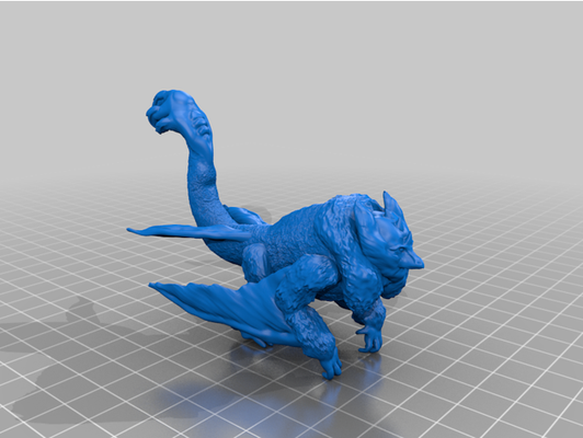 monster hunter mini - bishaten by z3brim2011 monsterhunter 3d print model - Mito3D