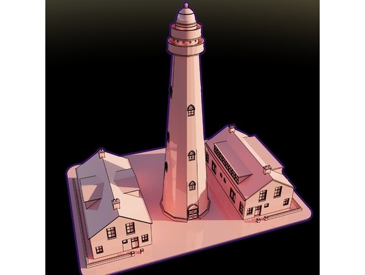 deniz feneri scheveningen by pinda 01 3d print model - Mito3D