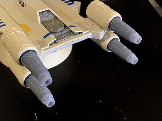 revell u wing impostato by michaelvk 3d print model - Mito3D