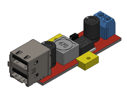 5v usb degrau bode conversor monte by denisgore 3d print model - Mito3D